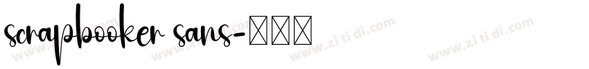 scrapbooker sans字体转换
